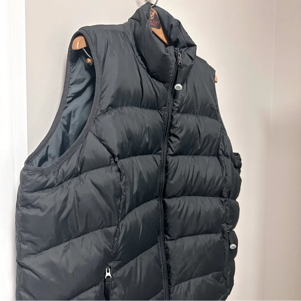 L.L.Bean Black Goose Down Vest Size 2XL - Warm, Lightweight, Excellent Condition